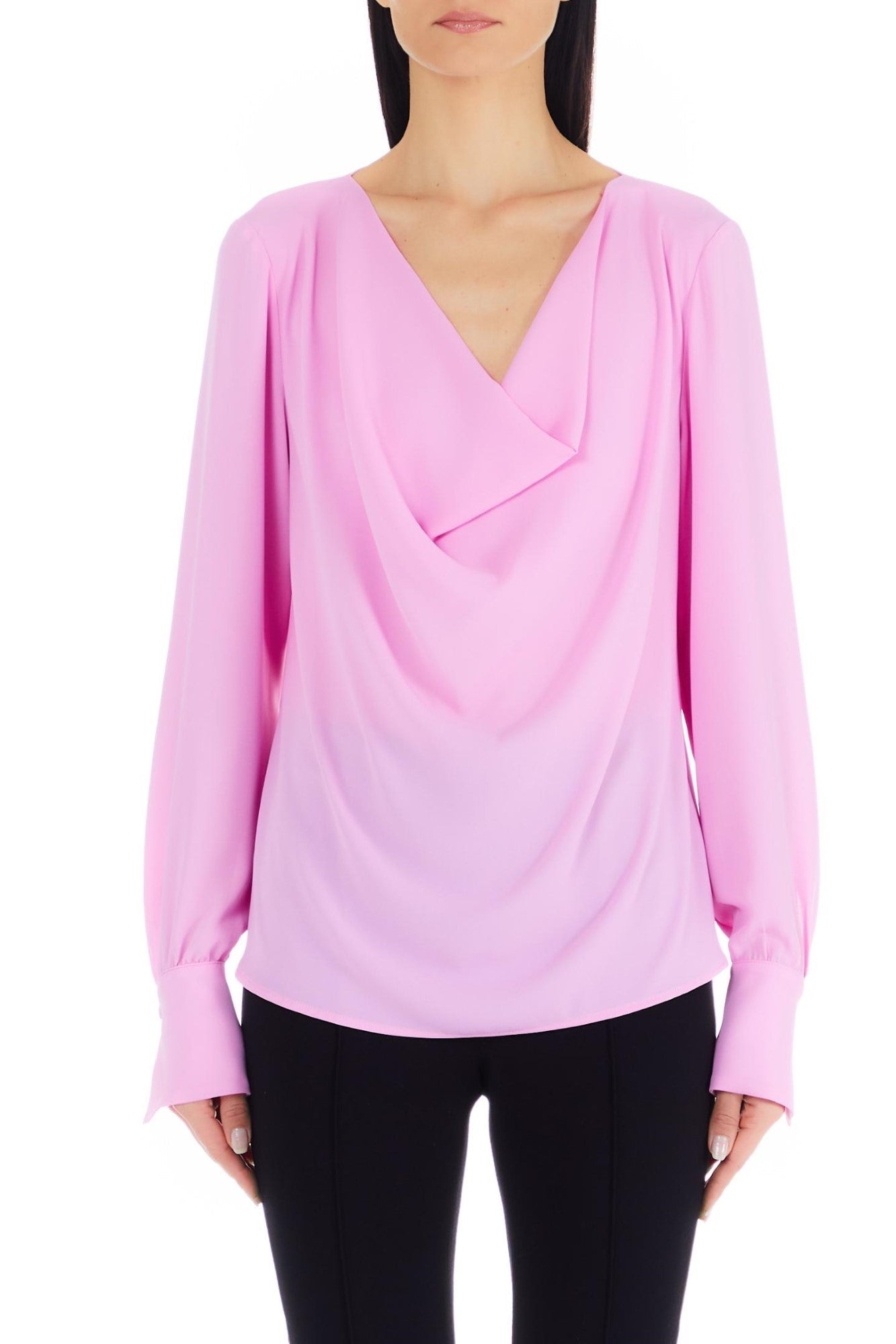 Bluza Dama LIU JO cu maneci lungi TOPURI SI BLUZE LIU JO Roz 38 8055130856173