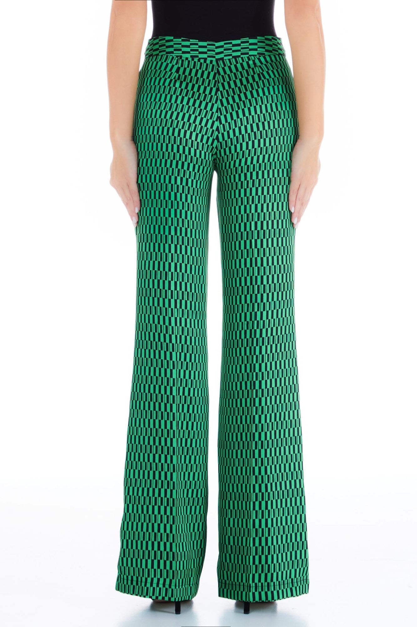Pantaloni Dama LIU JO evazati in carouri PANTALONI LIU JO   