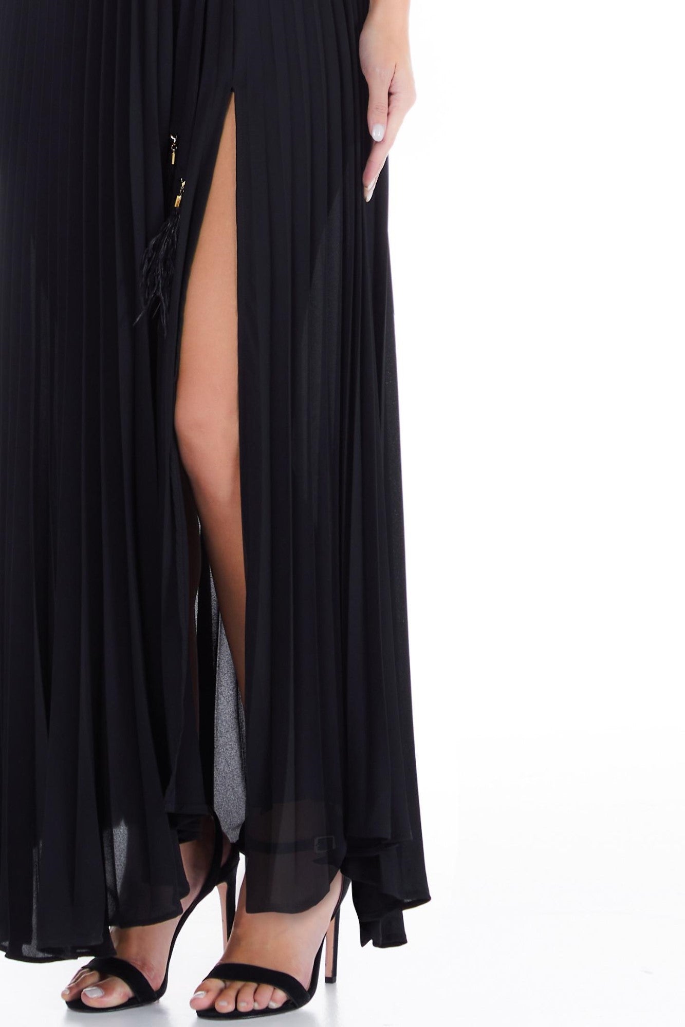 Rochie Dama LIU JO plisata cu slit de picior ROCHII LIU JO   