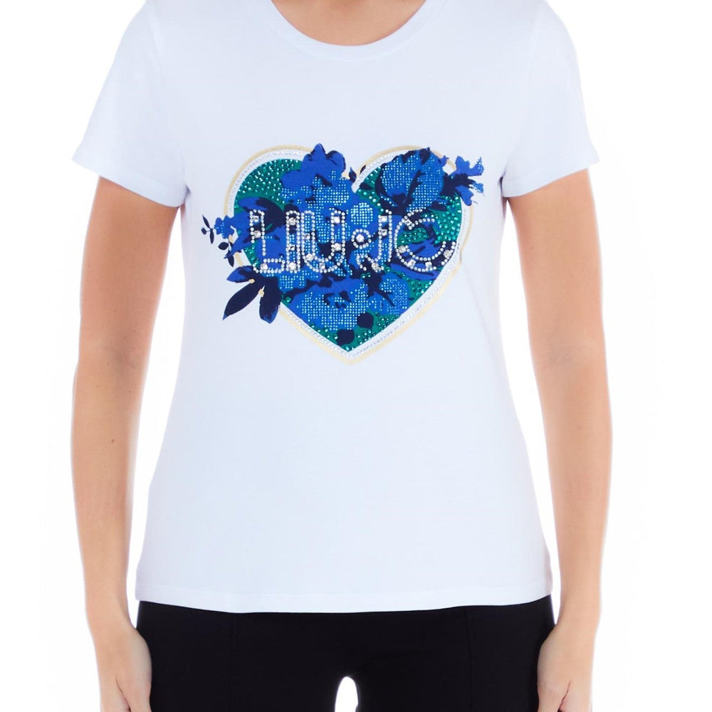 
                      
                        Tricou Dama LIU JO cu imprimeu inimioara din strasuri viu colorate TRICOURI LIU JO Print 38 8055130920379
                      
                    