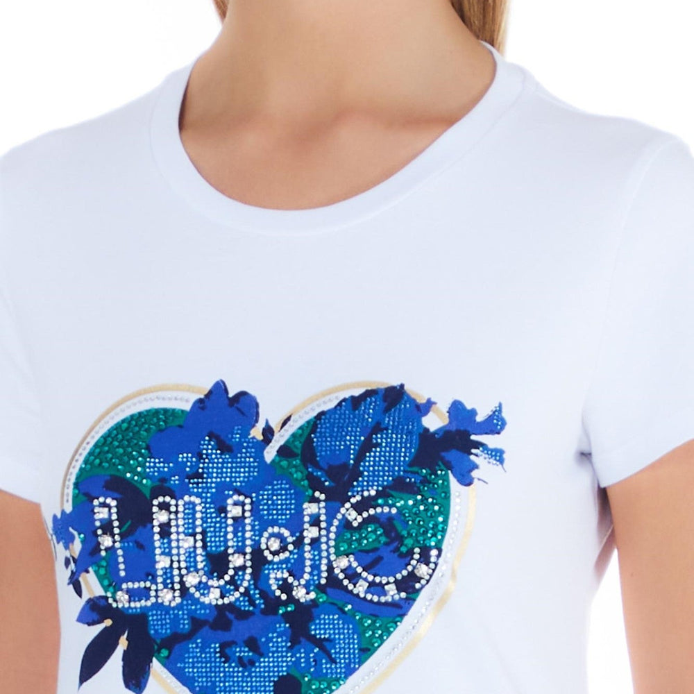 
                      
                        Tricou Dama LIU JO cu imprimeu inimioara din strasuri viu colorate TRICOURI LIU JO   
                      
                    