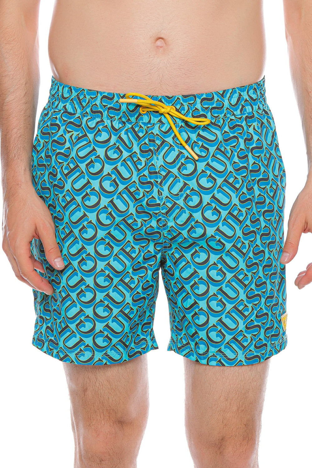 Short GUESS cu siret ARTICOLE LENJERIE GUESS Albastru S 7621701289919