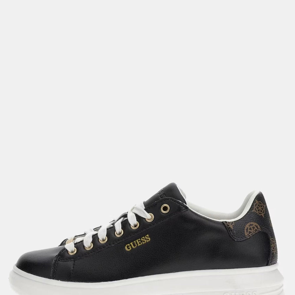 Pantofi sport GUESS cu logo metalic din amestec de piele INCALTAMINTE GUESS Negru 35 762492608123