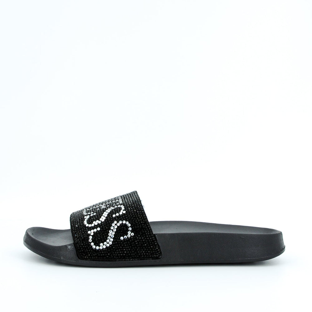 
                      
                        Papuci GUESS cu strasuri si logo UB10FLOSAZFAB19 PAPUCI GUESS   
                      
                    