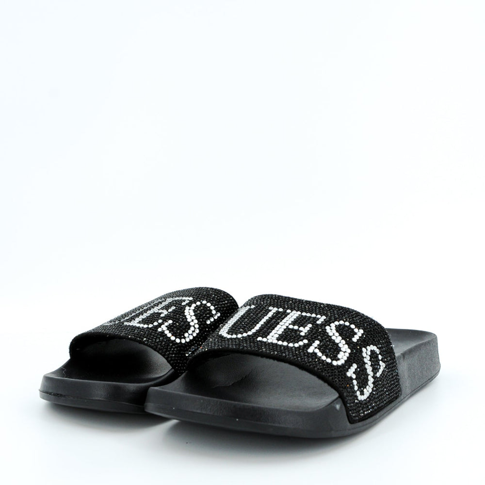 
                      
                        Papuci GUESS cu strasuri si logo UB10FLOSAZFAB19 PAPUCI GUESS   
                      
                    