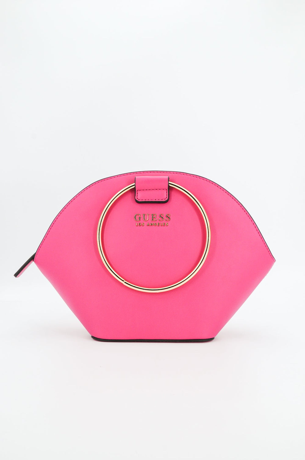 Geanta de Dama GUESS cu manere aurii si bareta detasabila GENTI GUESS Roz ONE 190231746553