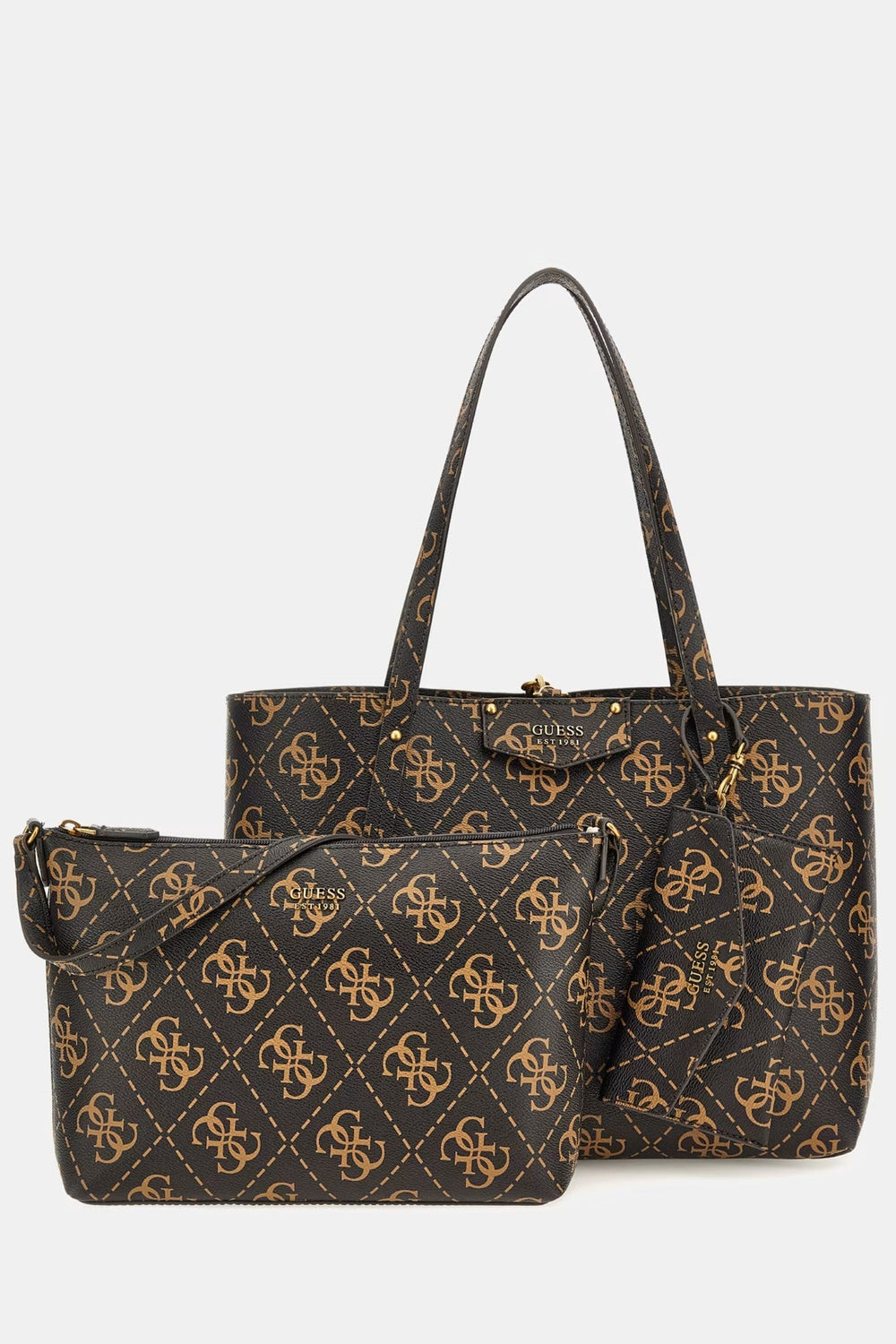 Geanta Dama GUESS Cu Portfard Inclus GENTI GUESS Negru ONE 190231707806