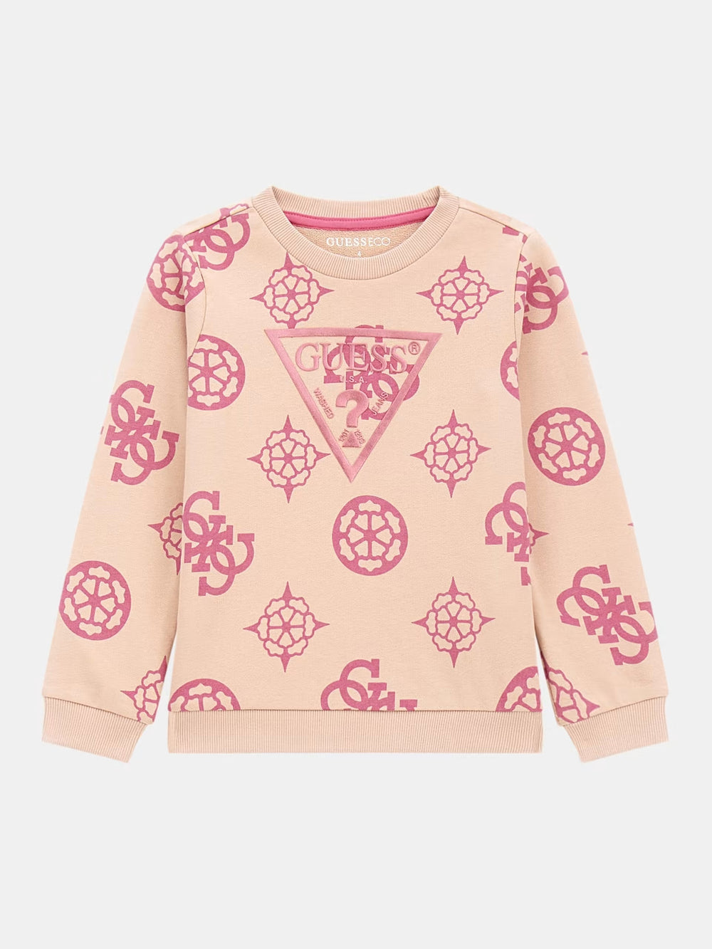 Bluza GUESS KIDS cu logo IMBRACAMINTE GUESS KIDS Roz 3/6M 7622078655437