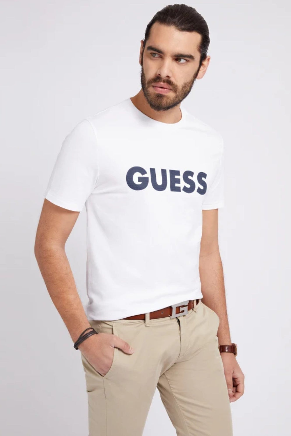 Tricou Barbati GUESS UB10M2YI42J1311 TRICOURI GUESS Alb XS 7621826339216