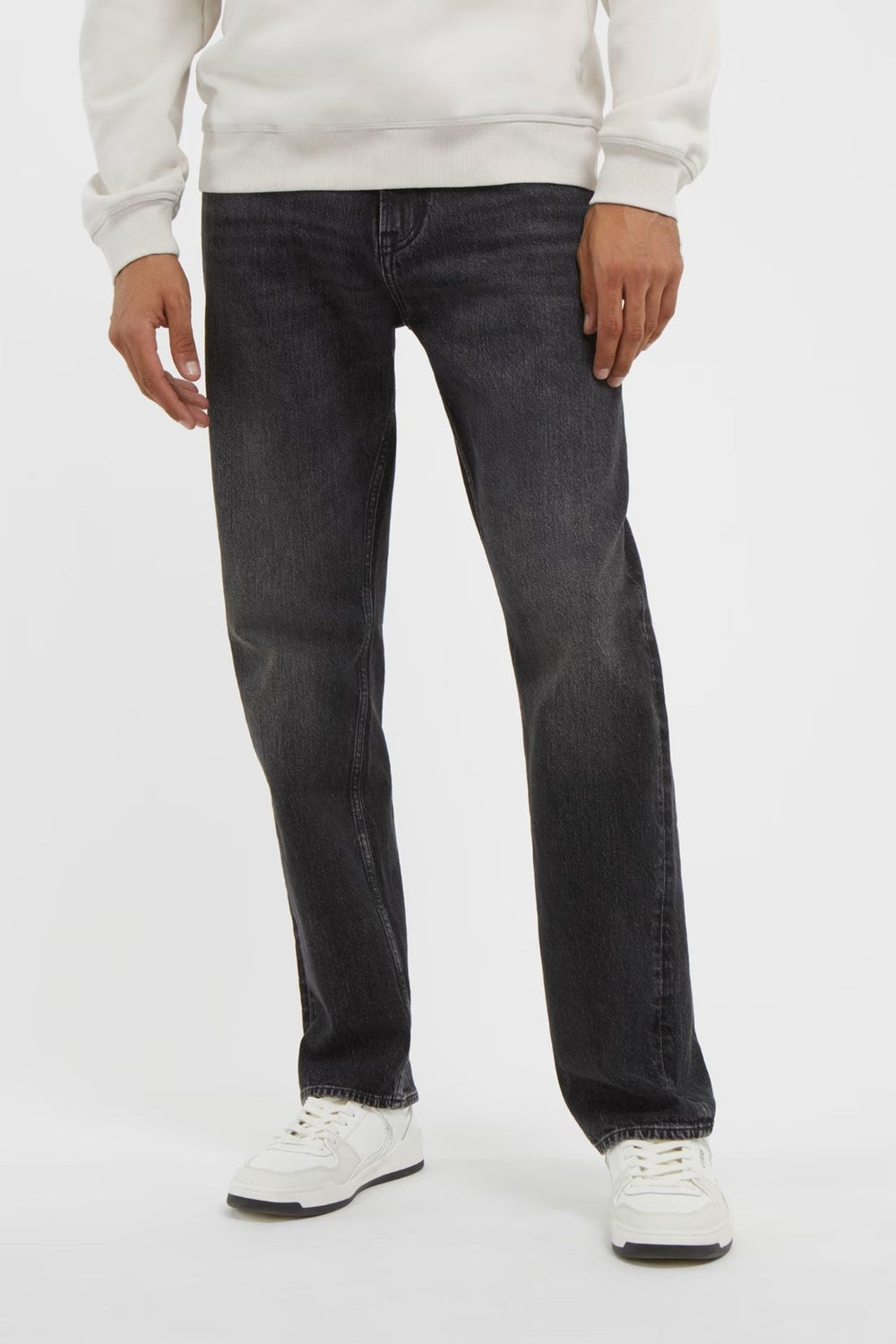 Pantaloni Denim GUESS regular din bumbac IMBRACAMINTE GUESS Negru 29 7622336485042