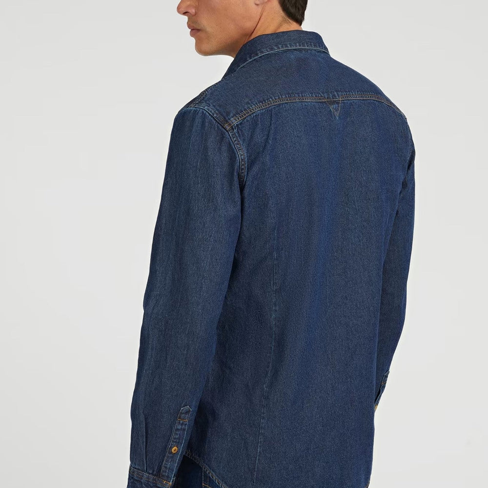 
                      
                        Camasa denim barbati GUESS cu buzunare pe piept CAMASI GUESS   
                      
                    