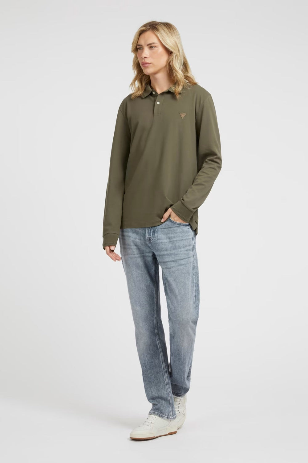 Bluza barbati GUESS din bumbac IMBRACAMINTE GUESS Verde S 7622336655377