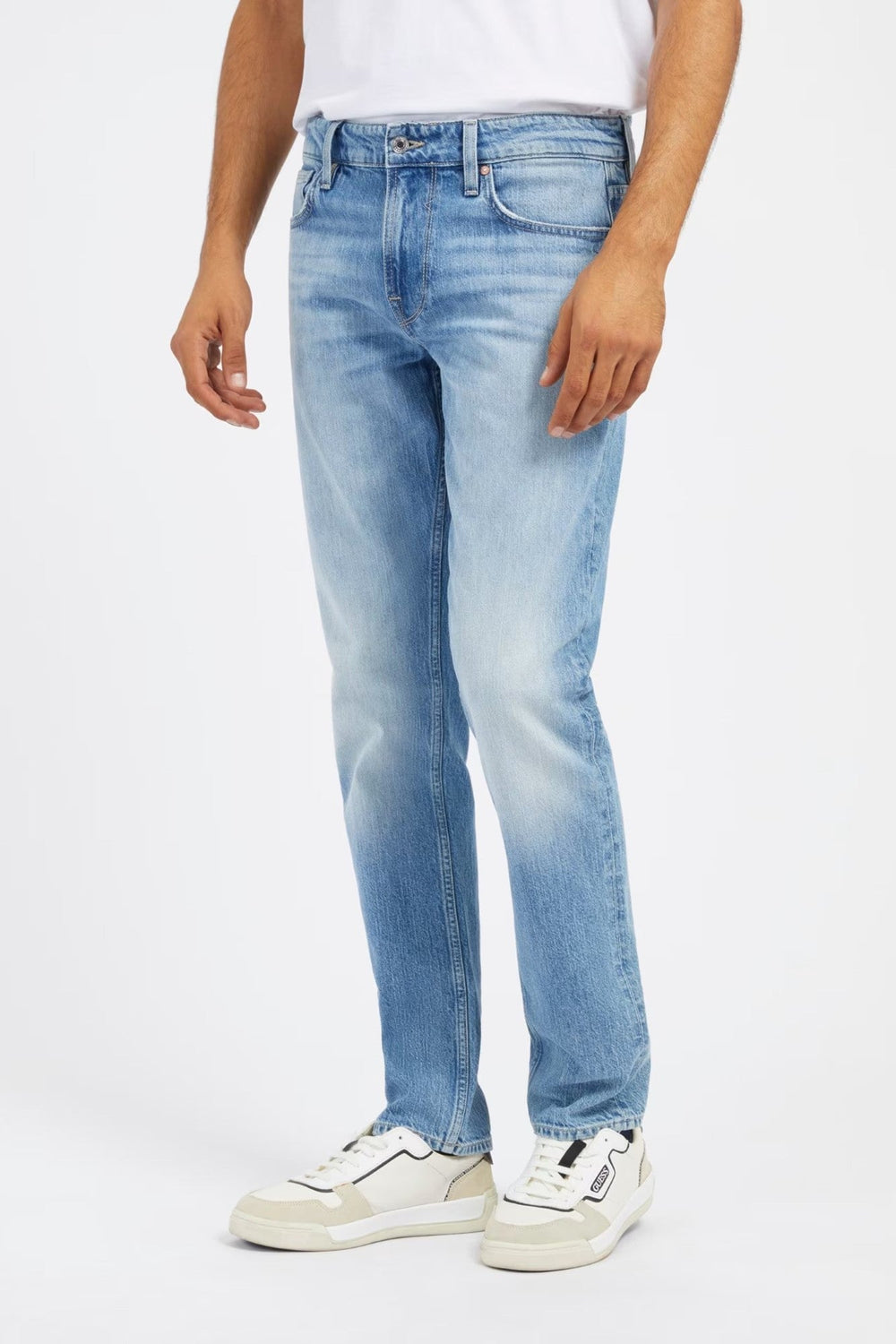 Pantaloni Denim De Barbati Cu Talie Medie IMBRACAMINTE GUESS Albastru 29 762492633156
