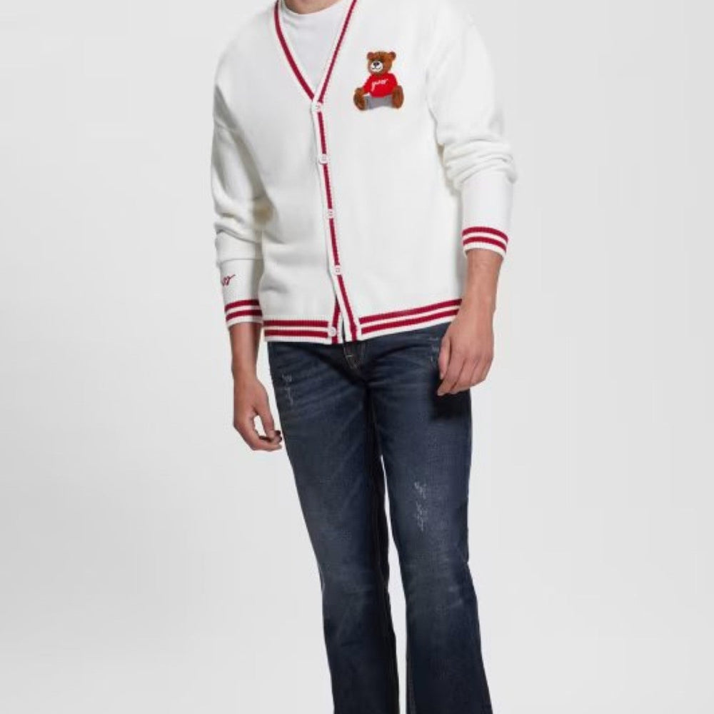 
                      
                        Cardigan GUESS De Barbati Cu Imprimeu Ursulet Si Nasturi Centrali IMBRACAMINTE GUESS   
                      
                    