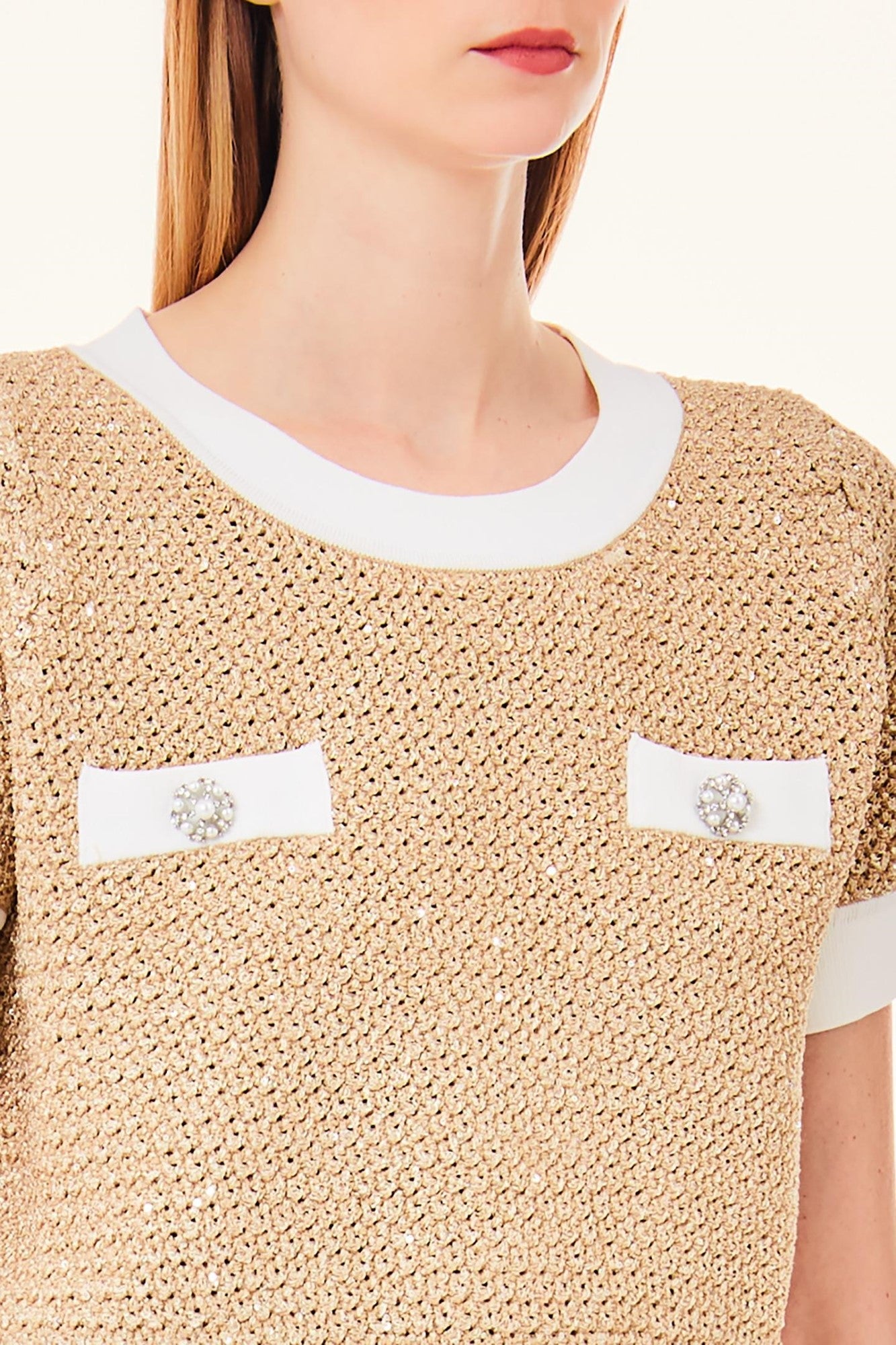 Tricou LIU JO bej IMBRACAMINTE LIU JO   