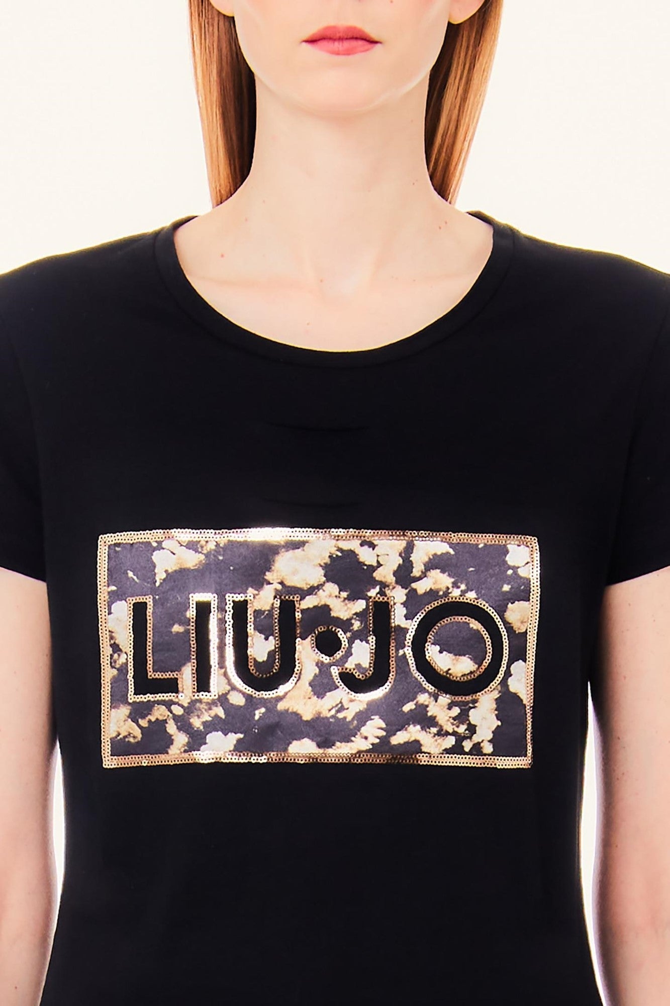 Tricou LIU JO cu logo mare imprimat IMBRACAMINTE LIU JO   