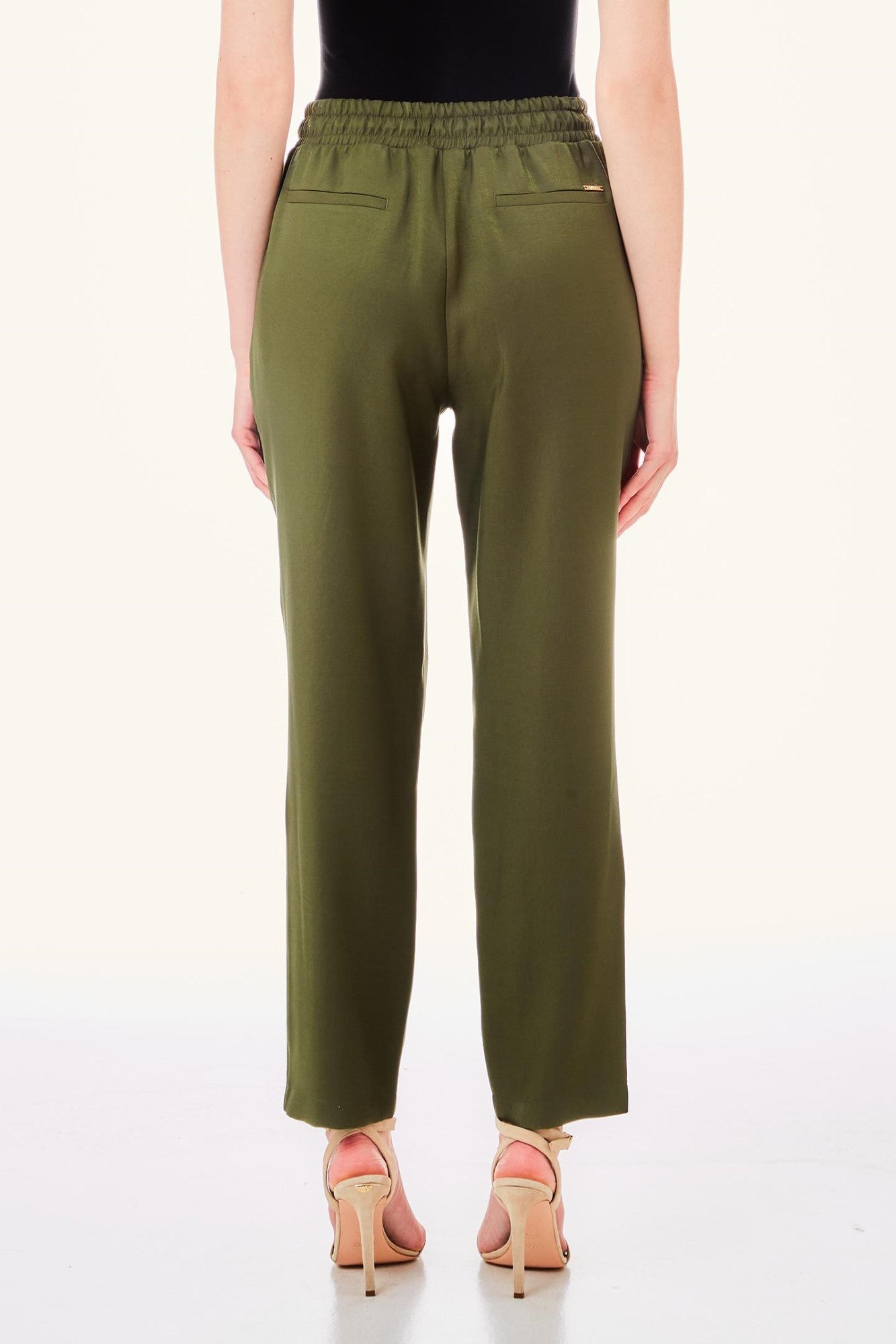 Pantaloni de jogging Liu Jo cu elastic în talie si buzunare laterale. IMBRACAMINTE LIU JO   