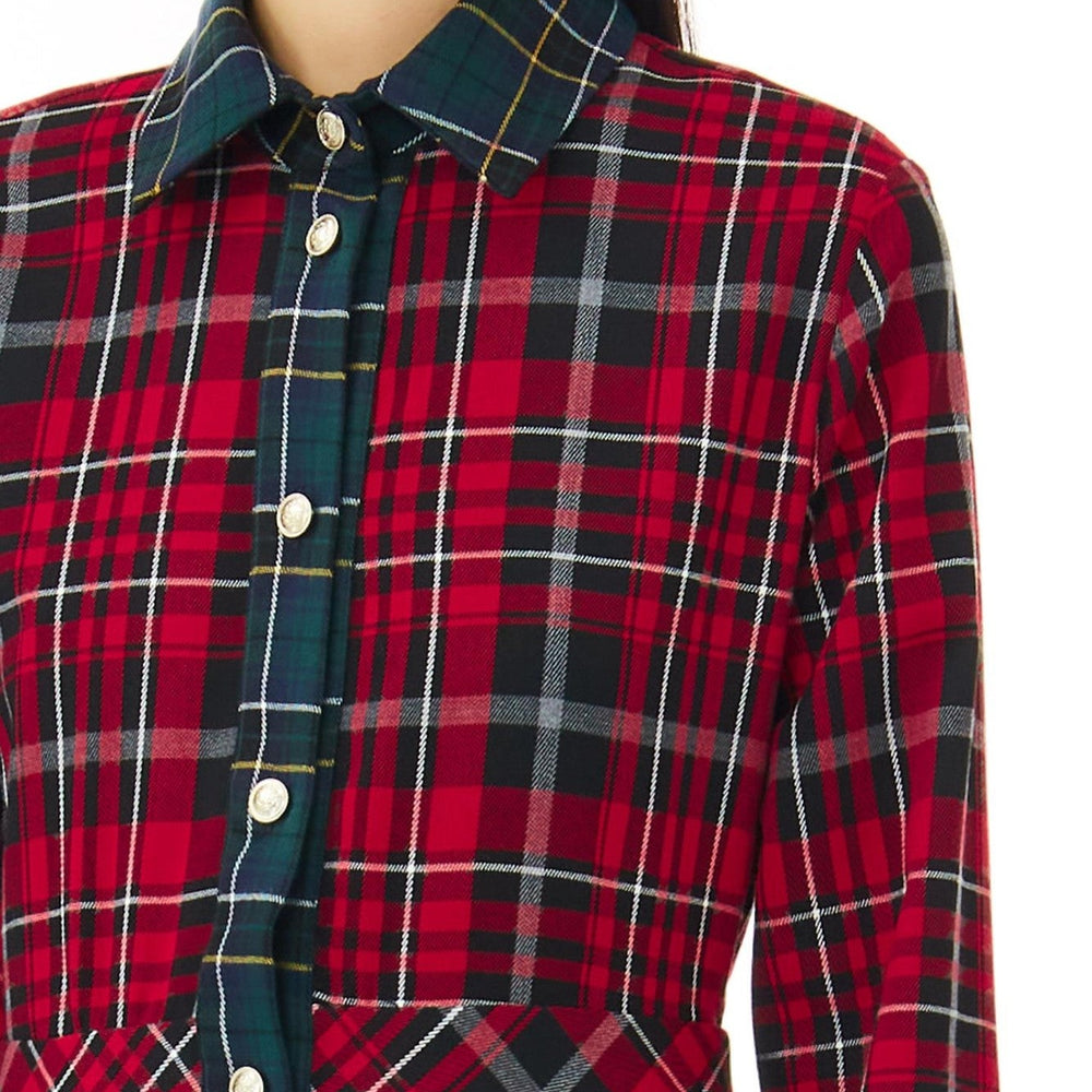 
                      
                        Rochie LIU JO cu maneca lunga print carouri si inchidere cu nasturi IMBRACAMINTE LIU JO   
                      
                    
