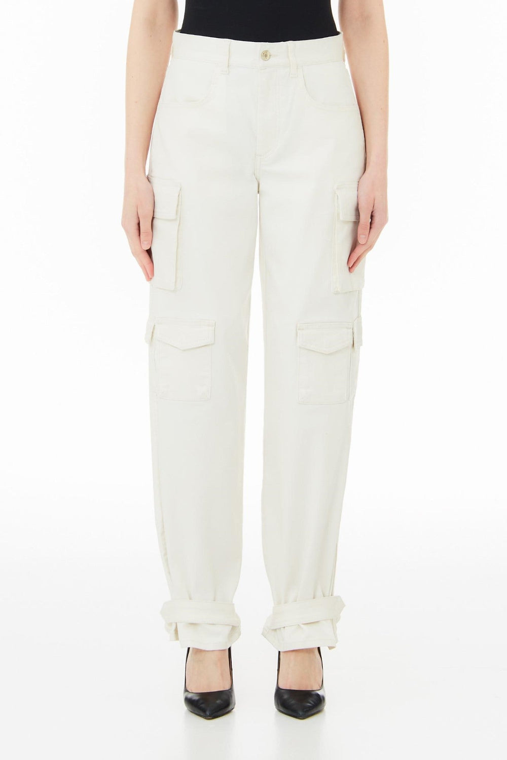 Pantaloni DAMA LIU JO cu buzunare laterale IMBRACAMINTE LIU JO Alb 24 8054944082655