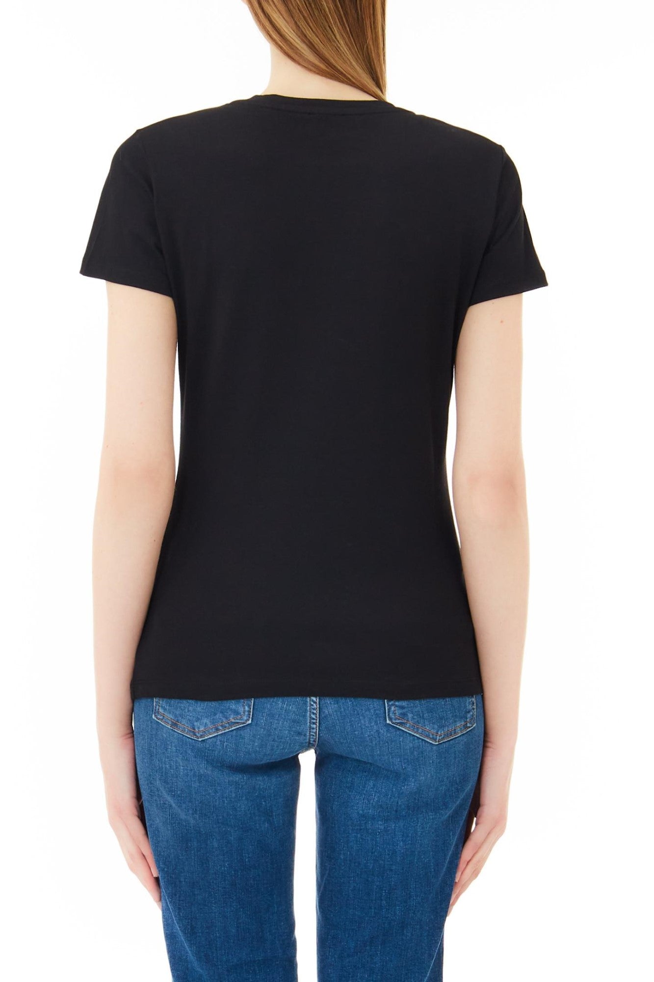Tricou LIU JO de dama accesorizat cu strasuri IMBRACAMINTE LIU JO   