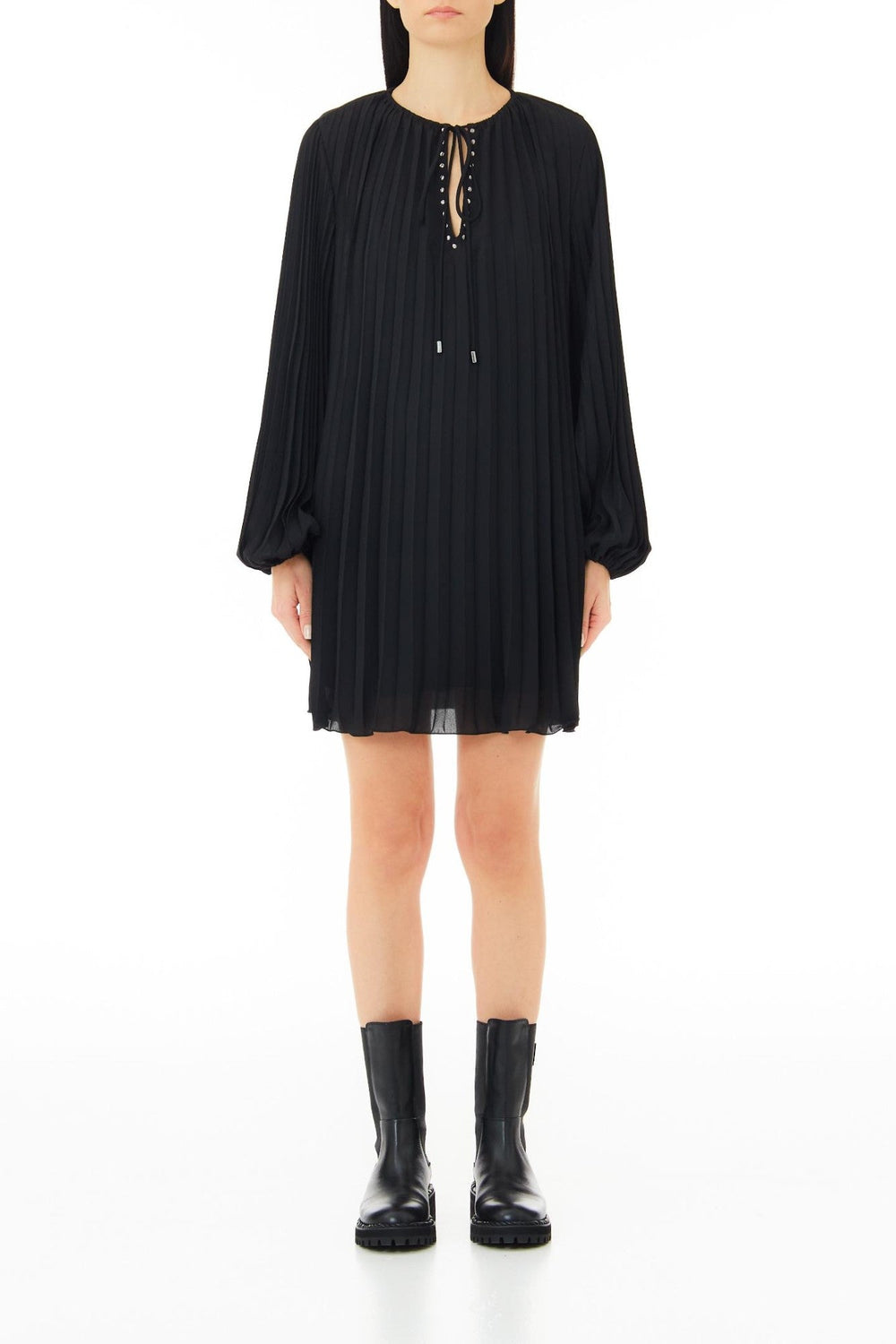 Rochie DAMA LIU JO in pliuri IMBRACAMINTE LIU JO Negru 38 8054944147989