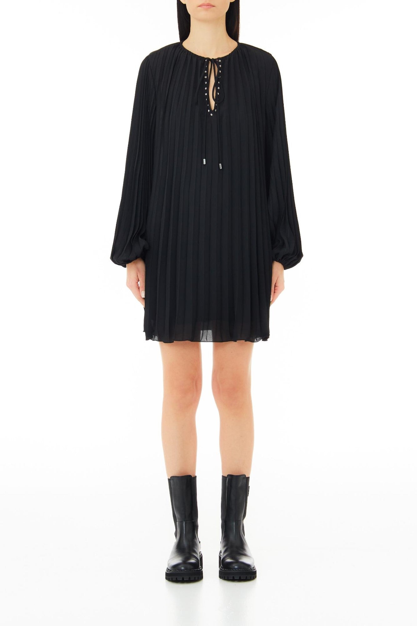 Rochie DAMA LIU JO in pliuri IMBRACAMINTE LIU JO Negru 38 8054944147989