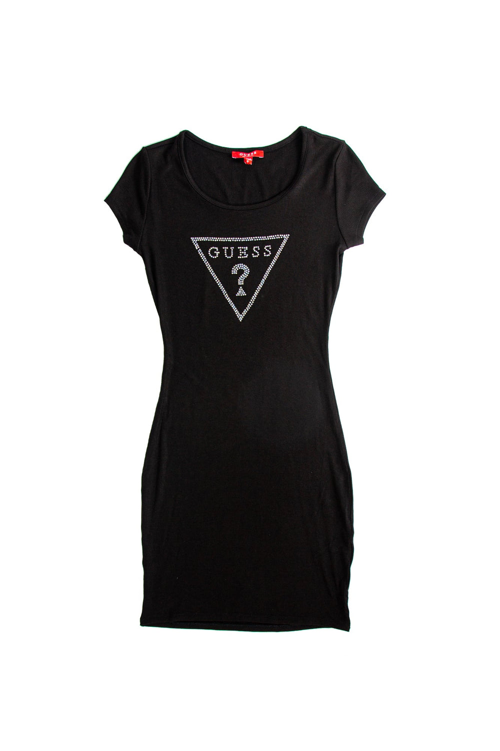 Rochie DAMA GUESS cu maneca scurta si guler rotund IMBRACAMINTE GUESS Negru XS 7622078160795