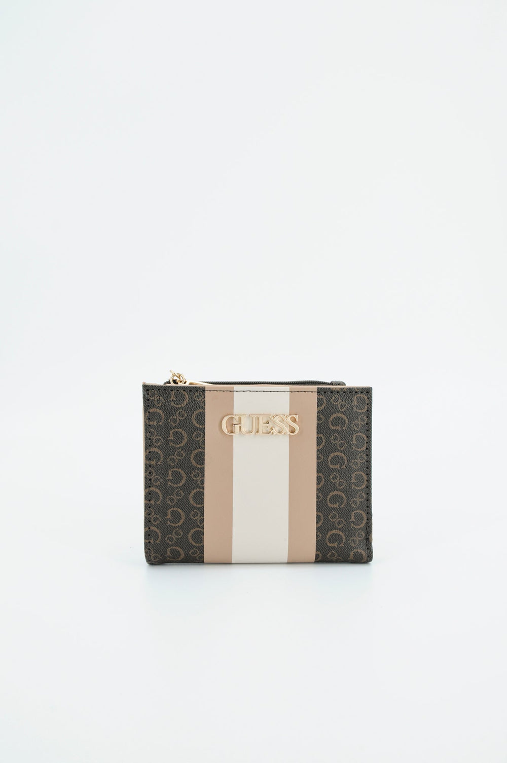 Portofel Dama GUESS cu fermoar si capsa ACCESORII GUESS Maro ONE 190231746928