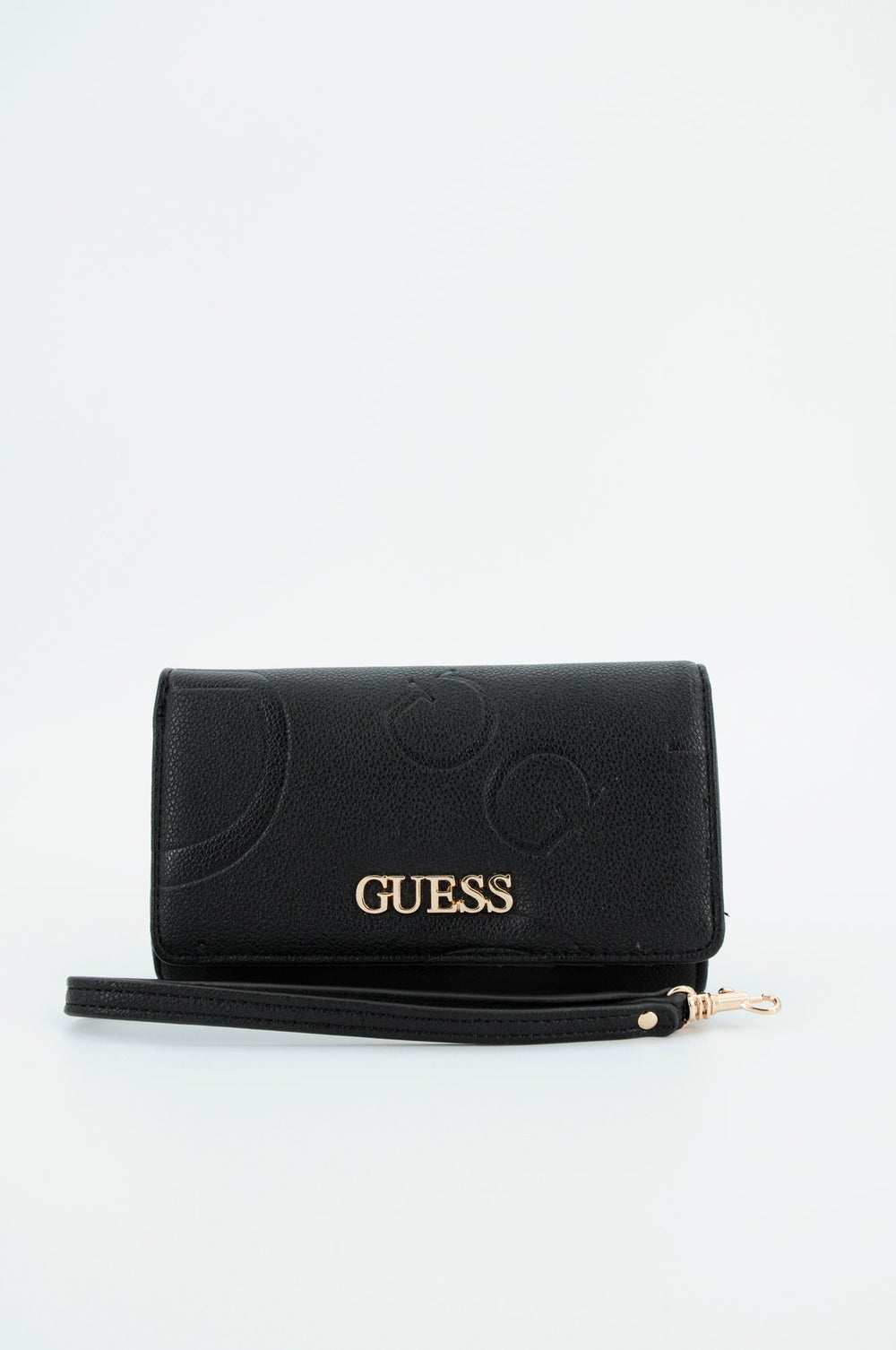 Portofel Dama GUESS cu logo auriu ACCESORII GUESS Negru ONE 190231746973