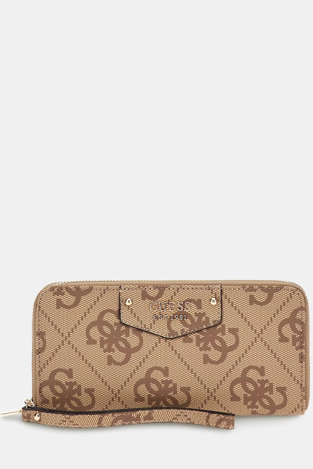 Portofel dama GUESS cu logo print ACCESORII GUESS Maro ONE 190231712572
