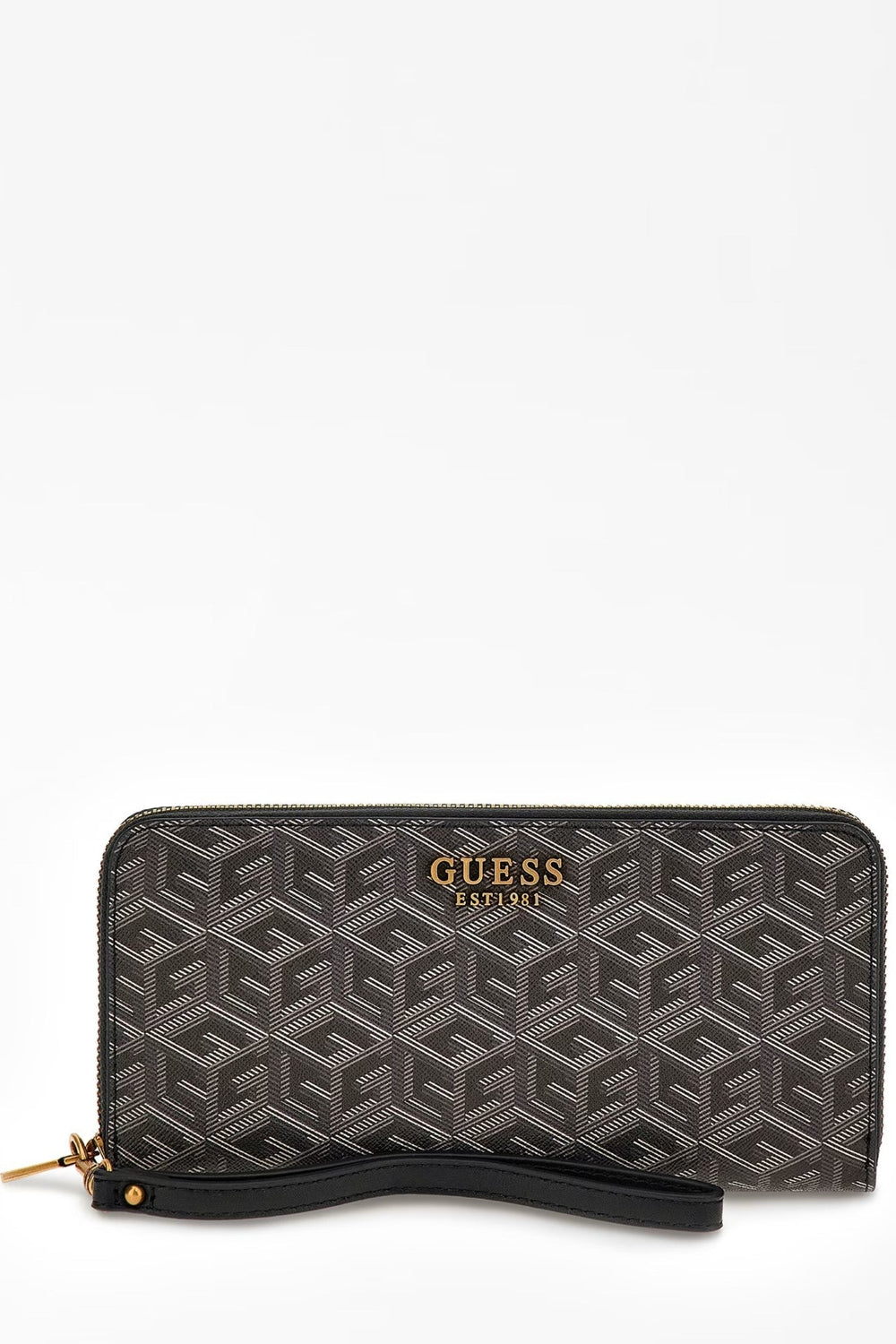 Portofel dama GUESS cu print geometric ACCESORII GUESS Gri ONE 190231651215