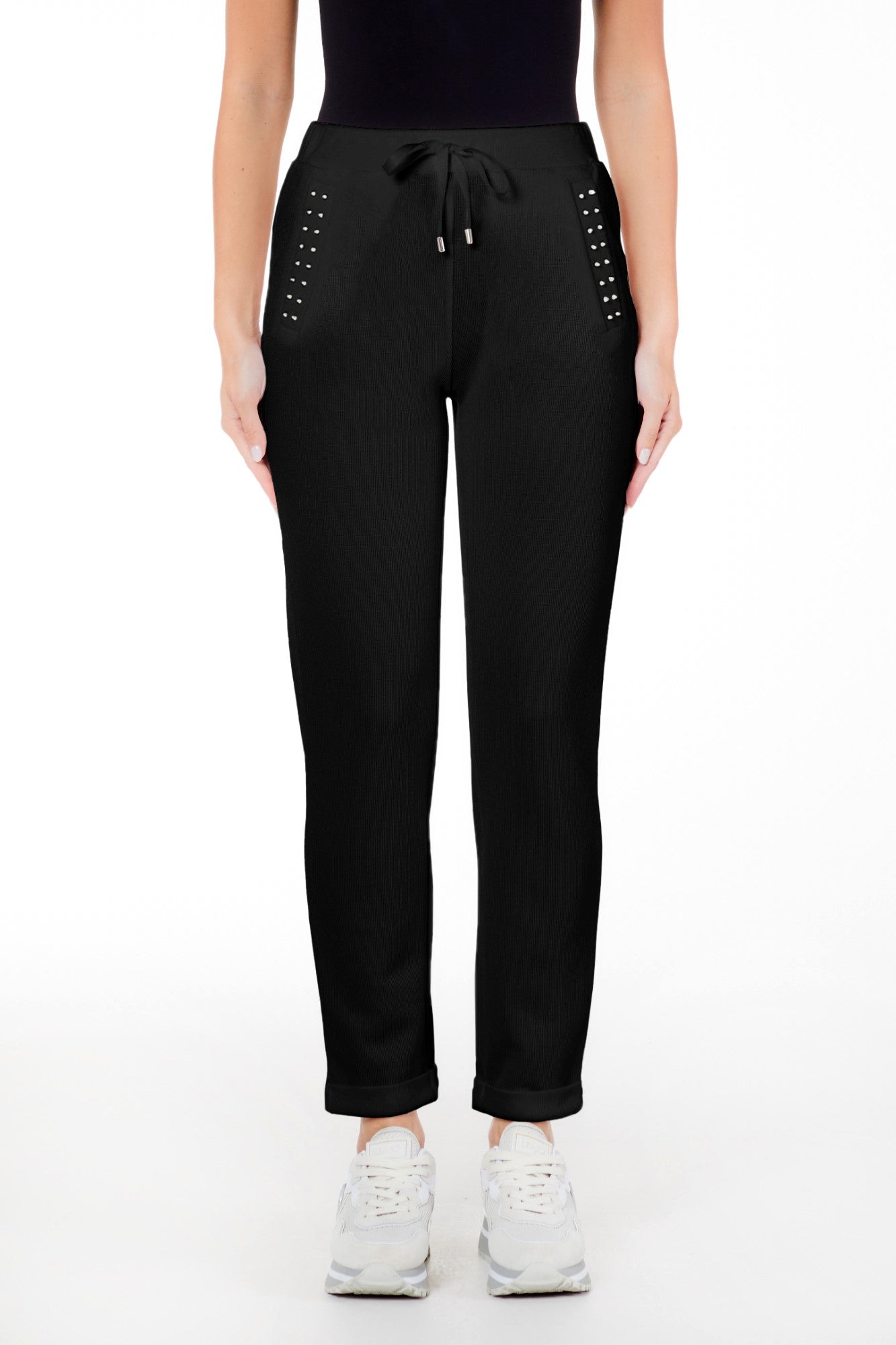 Pantaloni LIU JO UB10TA3084JS178 PANTALONI LIU JO Negru XS 8055130247278