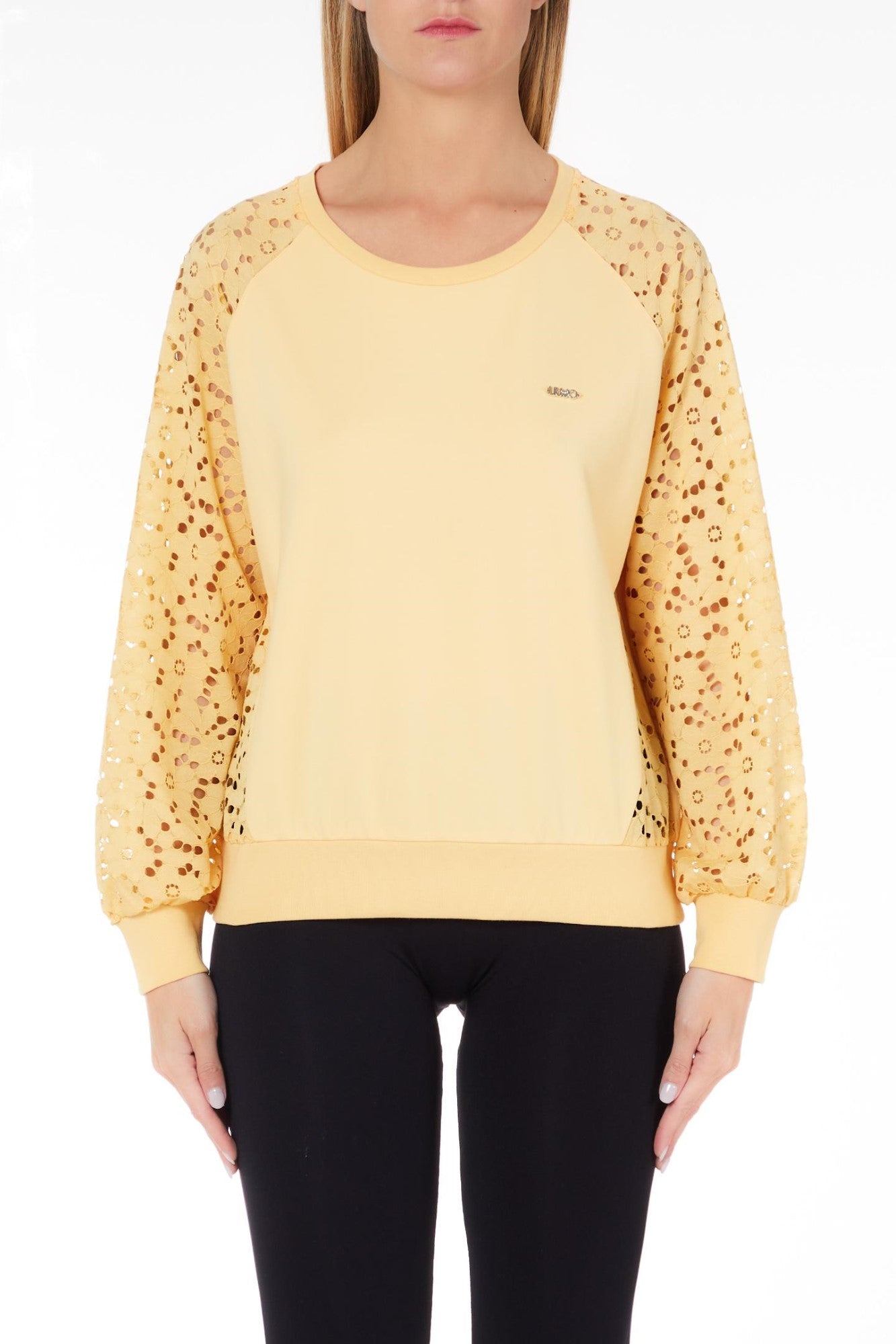 Bluza LIU JO UB10TA3159J5942 TOPURI SI BLUZE LIU JO Galben XS 8057590970529