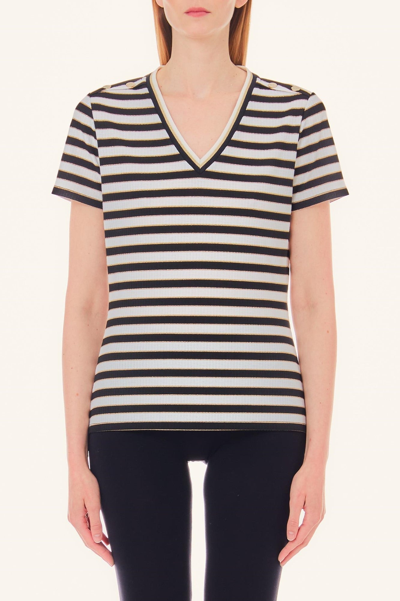 Tricou LIU JO cu dungi IMBRACAMINTE LIU JO Multicolor XS 805494439453
