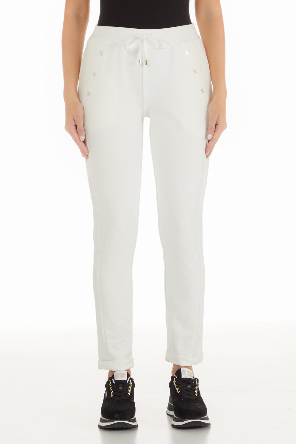 Pantaloni DAMA LIU JO cu siret IMBRACAMINTE LIU JO Bej XS 8055130720627