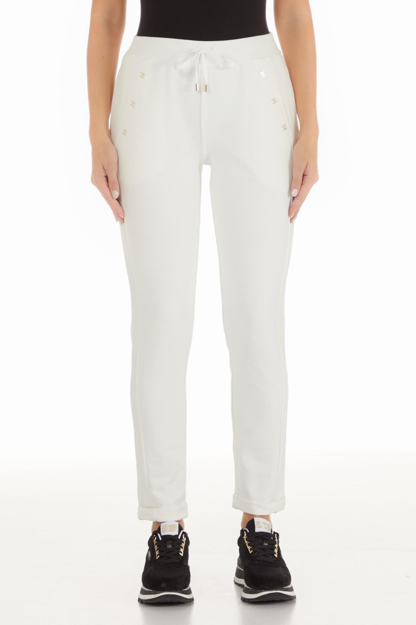 Pantaloni DAMA LIU JO cu siret IMBRACAMINTE LIU JO Bej XS 8055130720627