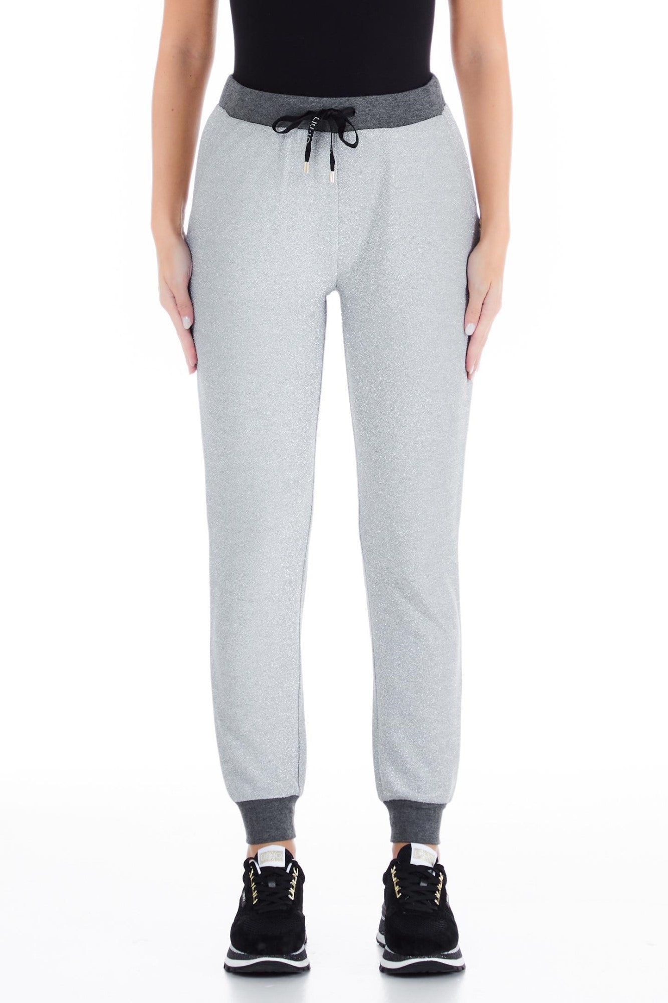 Pantaloni DAMA LIU JO cu siret IMBRACAMINTE LIU JO Gri XS 8055130721334