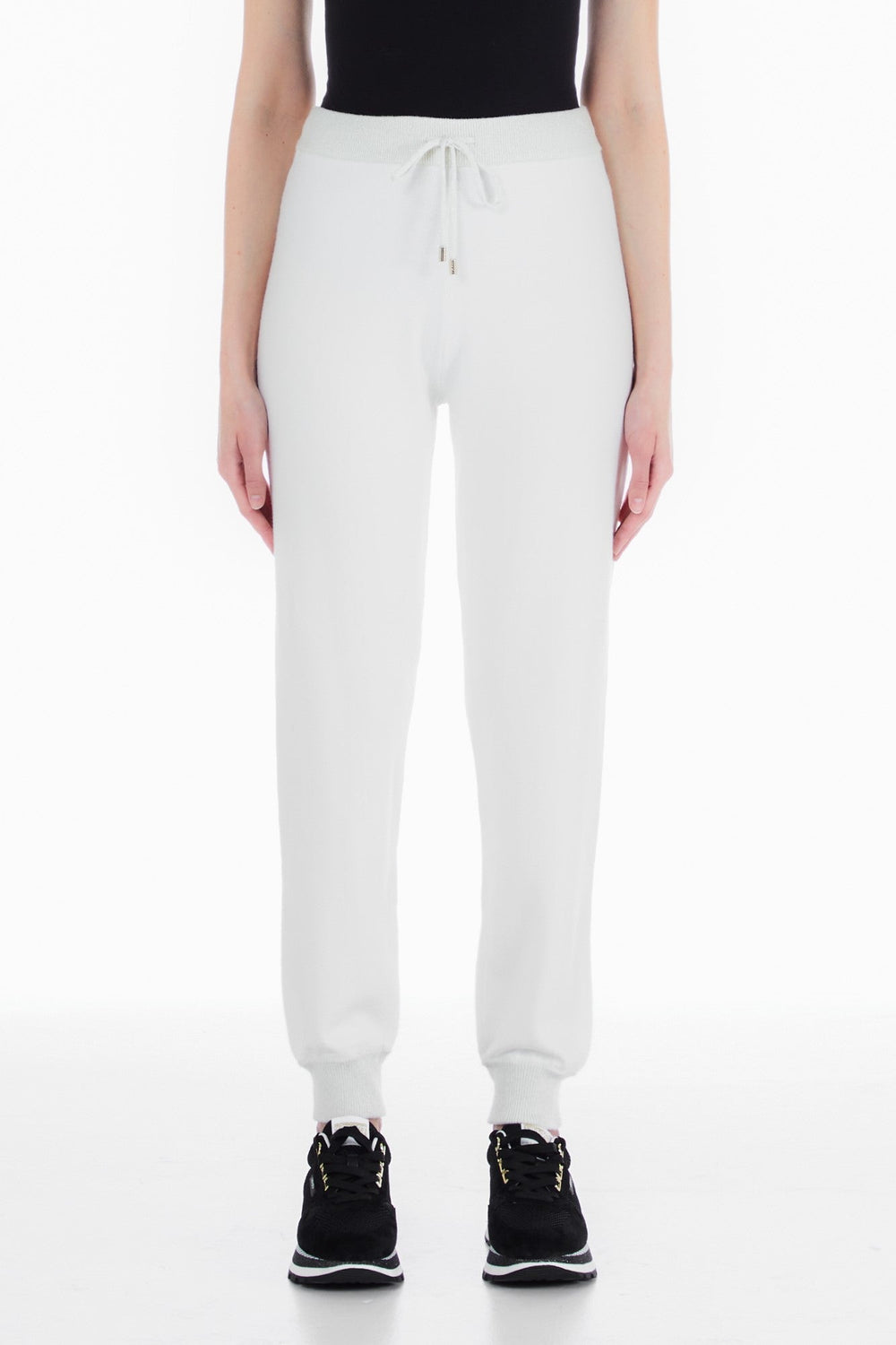 Pantaloni LIU JO de dama cu siret IMBRACAMINTE LIU JO Bej XS 8055130730237
