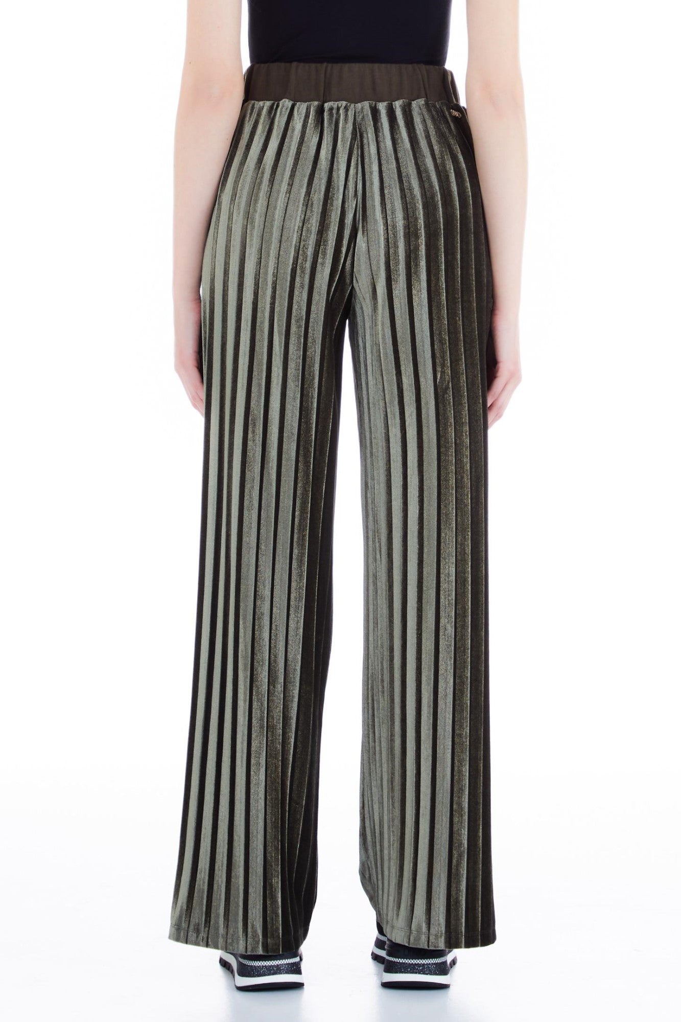 Pantaloni DAMA LIU JO lejeri in pliuri IMBRACAMINTE LIU JO   