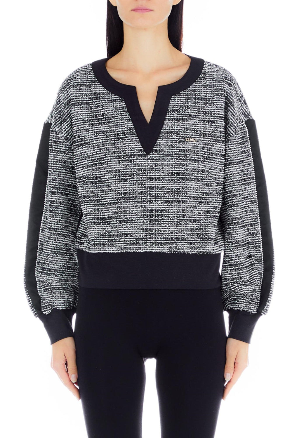 Bluza LIU JO de dama cu decolteu adanc in V IMBRACAMINTE LIU JO Negru XS 8055130714886