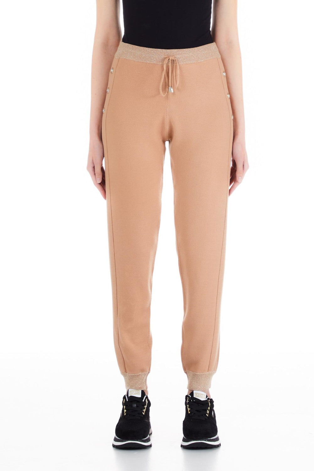 Pantaloni LIU JO de dama cu siret IMBRACAMINTE LIU JO Roz XS 8055130728852