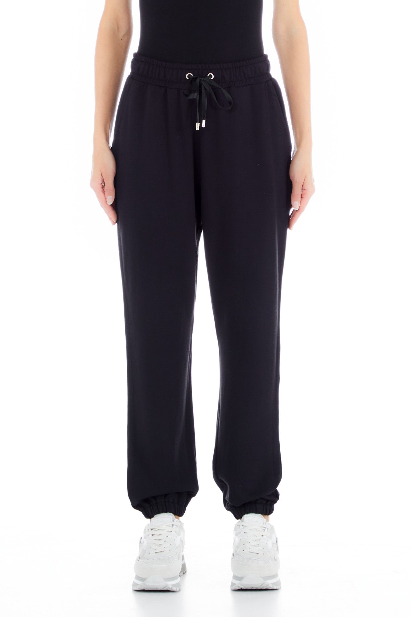 Pantaloni DAMA LIU JO cu siret IMBRACAMINTE LIU JO Negru XS 8055130720207
