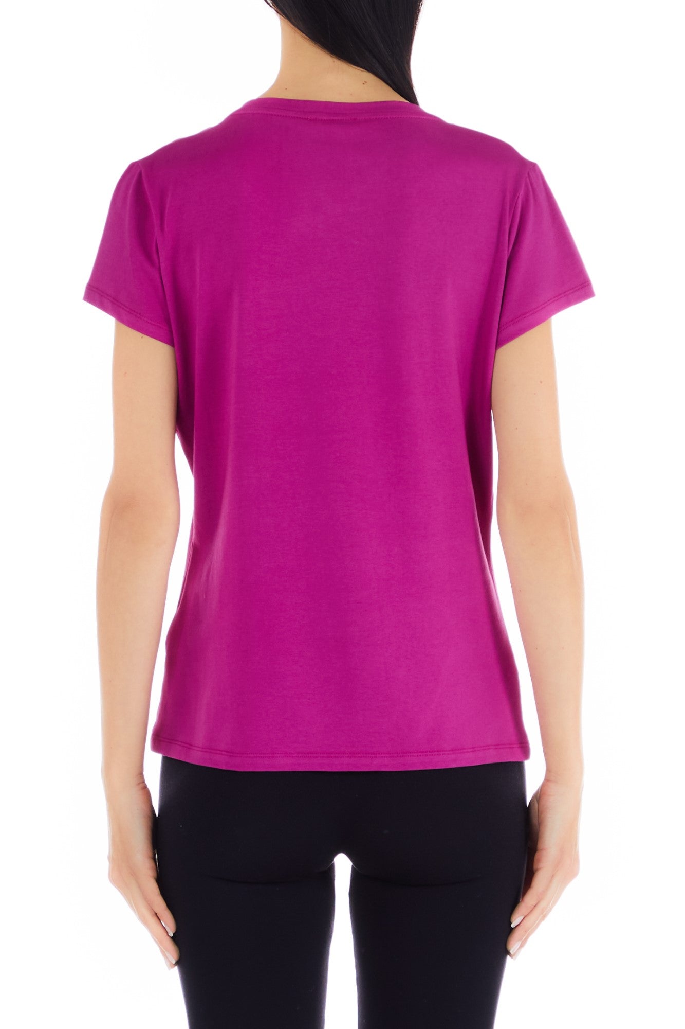 Tricou LIU JO de dama cu imprimeu logo la baza gatului IMBRACAMINTE LIU JO   
