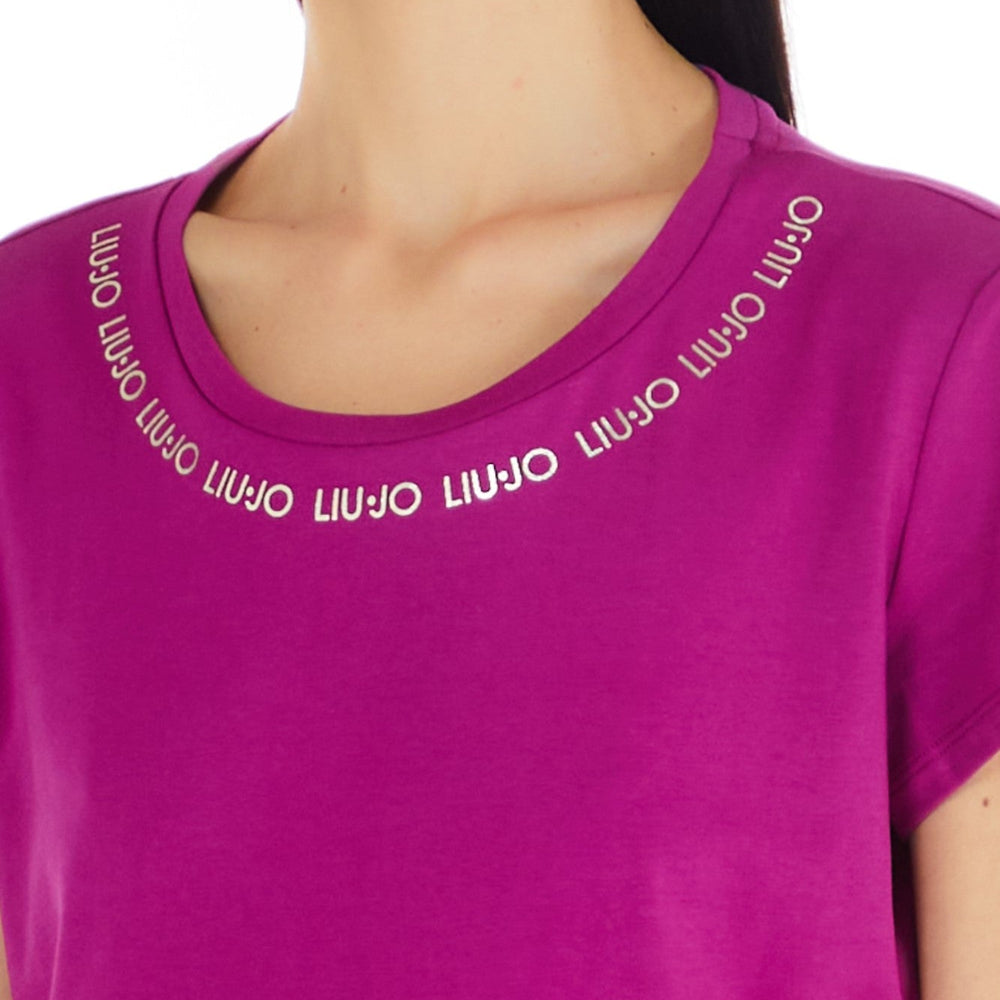 
                      
                        Tricou LIU JO de dama cu imprimeu logo la baza gatului IMBRACAMINTE LIU JO   
                      
                    