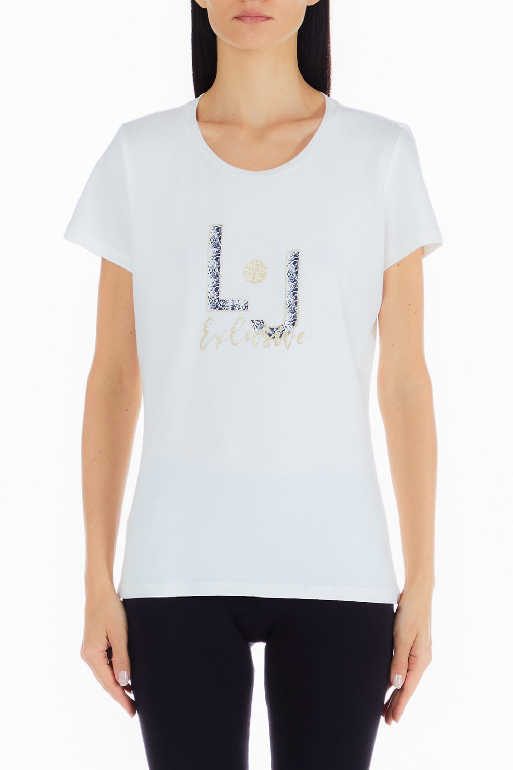 Tricou LIU JO de dama Exclusive IMBRACAMINTE LIU JO Alb XS 8055130898036