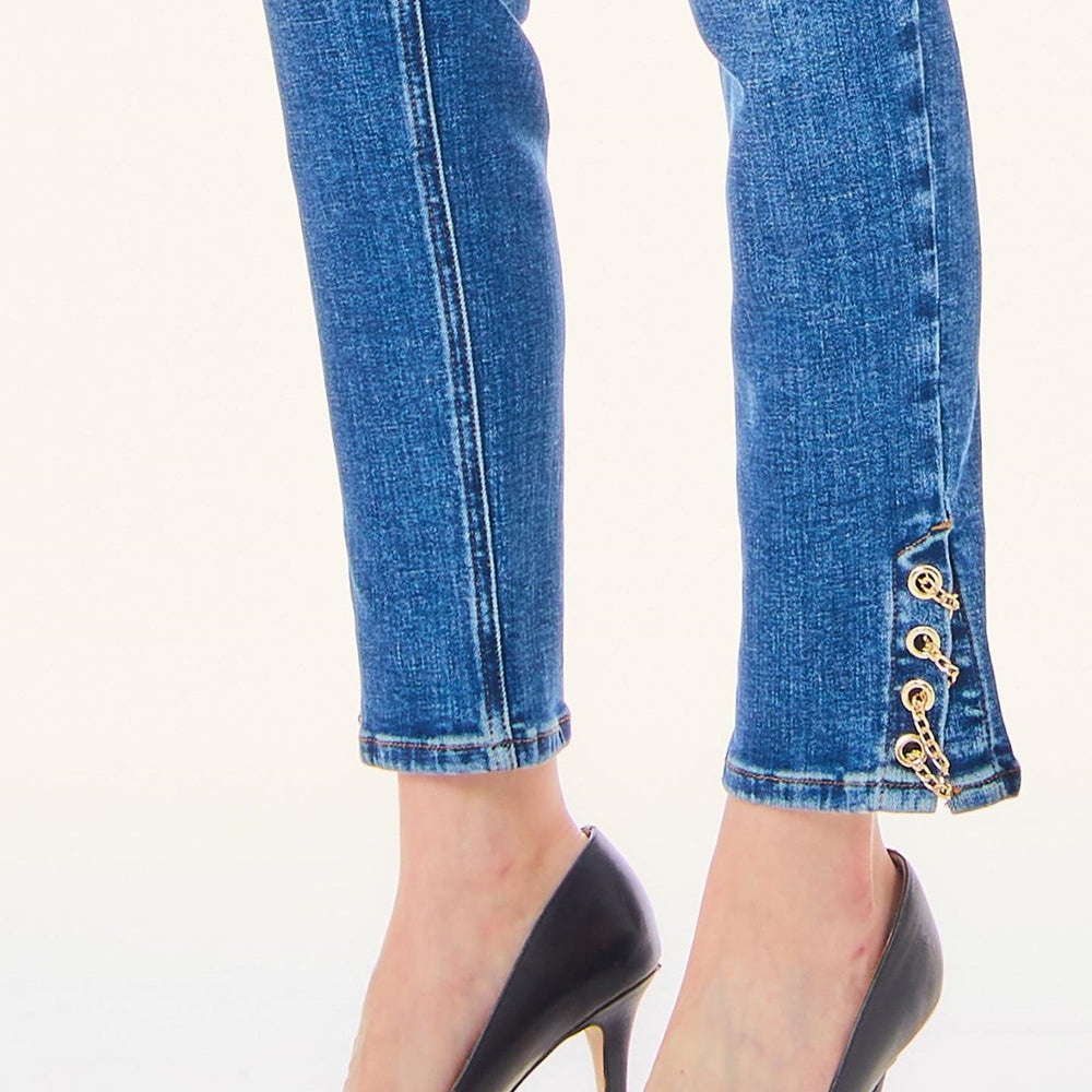 
                      
                        Pantaloni JIU JO Denim cu lanturi IMBRACAMINTE LIU JO   
                      
                    