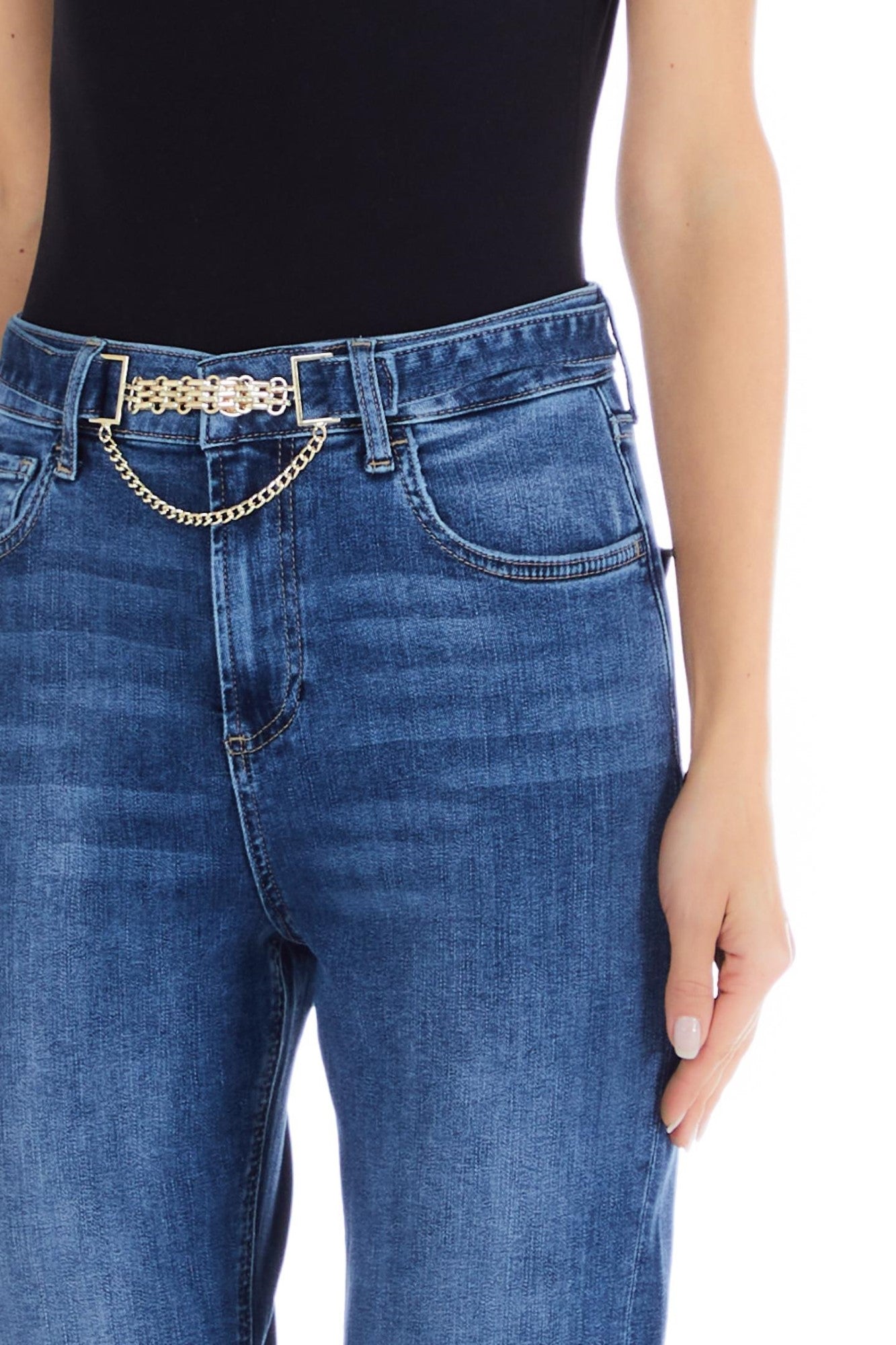 Pantaloni DAMA LIU JO cu lantic IMBRACAMINTE LIU JO   