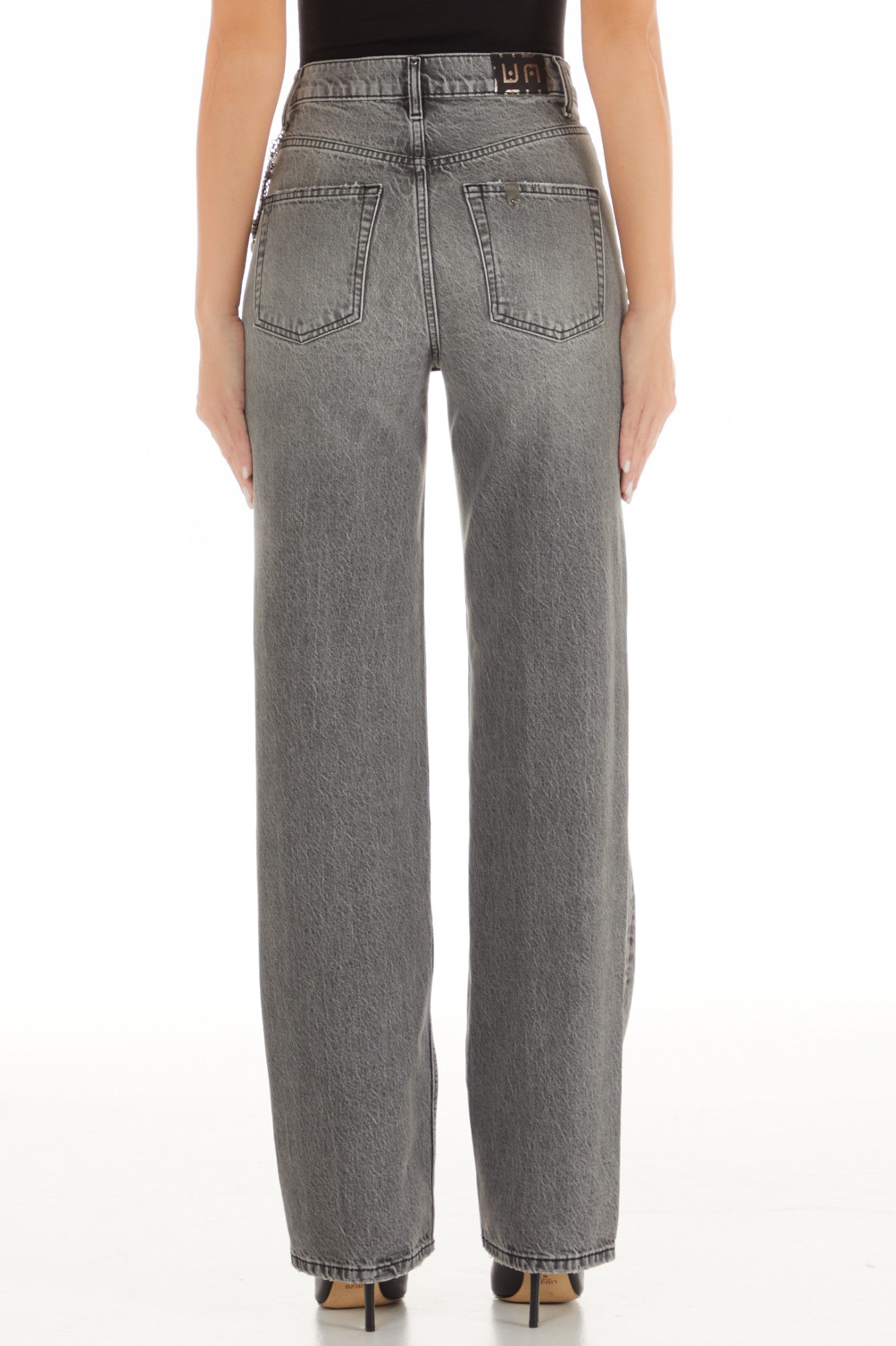 Pantaloni DAMA LIU Jo cu insertii metalice IMBRACAMINTE LIU JO   