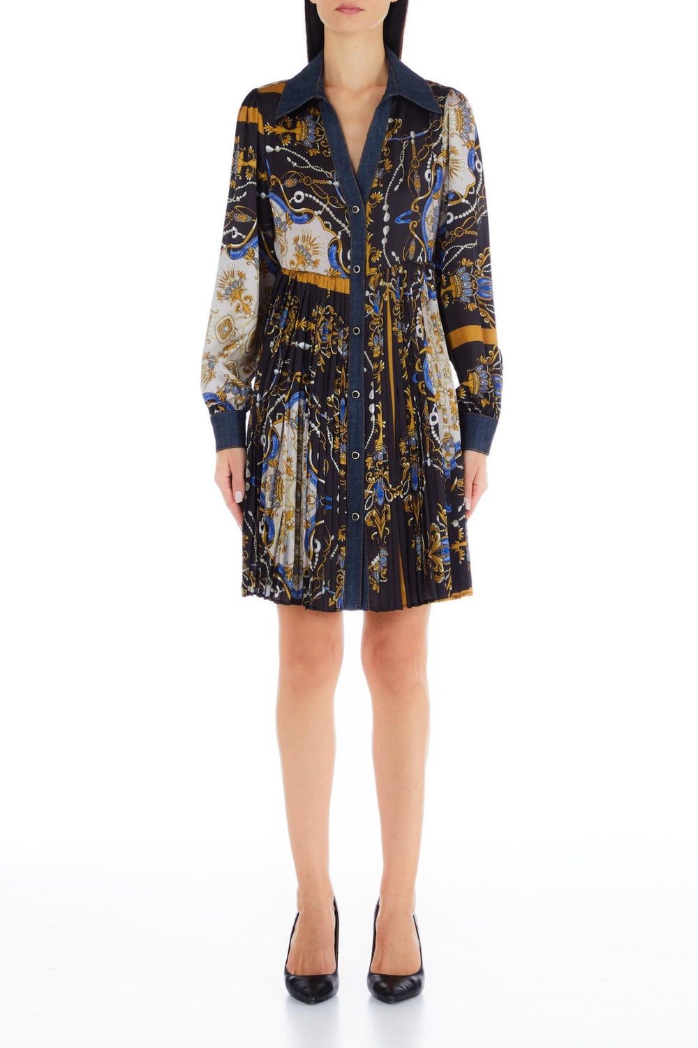 Rochie DAMA LIU JO cu pliuri IMBRACAMINTE LIU JO Print 38 8055130753458