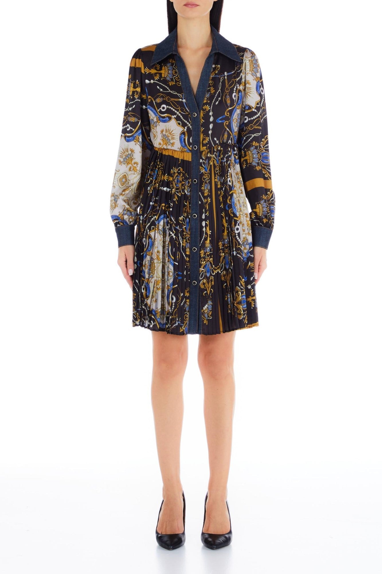 Rochie DAMA LIU JO cu pliuri IMBRACAMINTE LIU JO Print 38 8055130753458